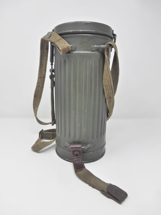 Gas Mask Canister & M38 Gas Mask. (1944) - Image 3